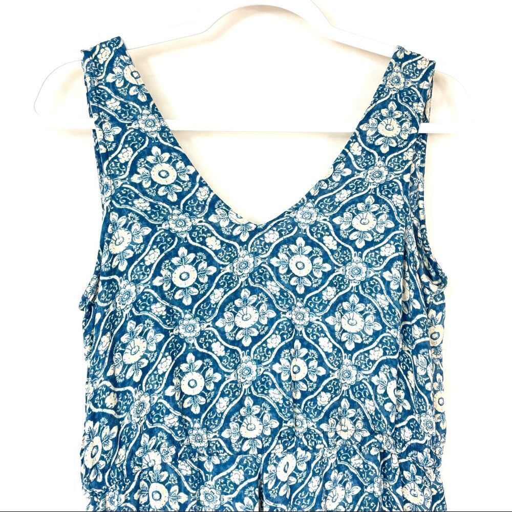 Fat Face Astra Blue Floral Print Sleeveless Jumpsuit Playsuit - Picture 10 of 15